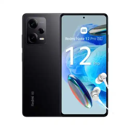 Xiaomi Redmi Note 12 Pro 5G Smartphone mit Kopfhörern im Vergleich