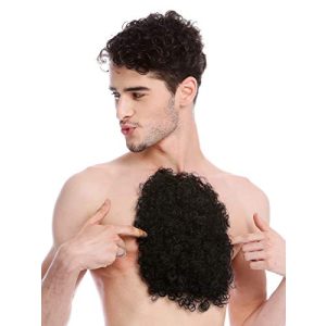 Toupet WIG ME UP, BB-013-black Brusthaar Brusthaar 70er Herren