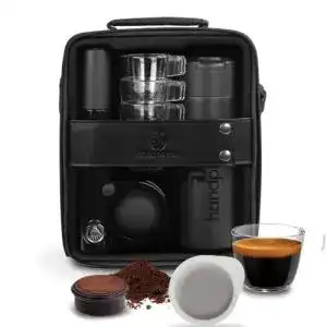 Tragbare espressomaschine handpresso 48241 pump set schwarz
