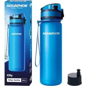 Trinkflasche mit filter aquaphor city filterflasche 500ml blau