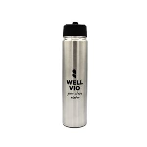 Trinkflasche mit Filter WELLVIO Viobottle | Edelstahl Filterflasche