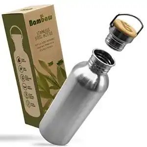 Trinkflasche ohne plastik bambaw edelstahl trinkflasche 1l
