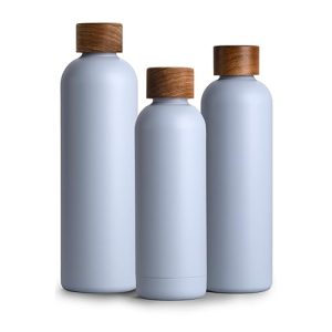 Trinkflasche ohne Plastik T&N Edelstahl Trinkflasche 1 Liter