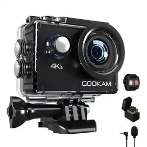 Unterwasserkamera gookam action cam 4k 20mp 40m wasserdicht wifi