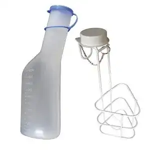 Urinflasche tiga med set 1x 1ltr fuer maenner 1x halter
