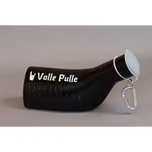 Urinflasche uriduck fuer maenner 1000 ml mit weisser volle pulle