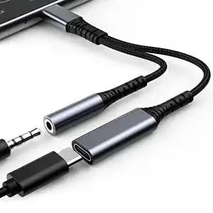 Usb c klinke adapter phoie adapter usb c auf kopfhoerer und laden