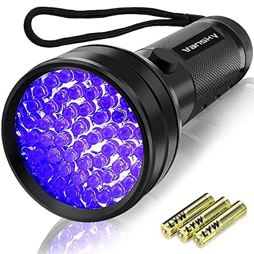 UV-Taschenlampe Vansky UV Schwarzlicht Taschenlampe, 51 LEDs