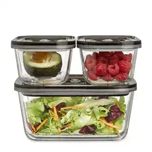 Vakuumbehaelter caso vacuboxx eco set 3 aus borosilikatglas