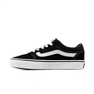 Vans vans damen ward sneaker suede canvas black white