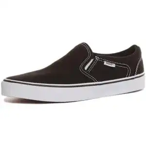 Vans vans herren asher sneaker schwarz canvas black white