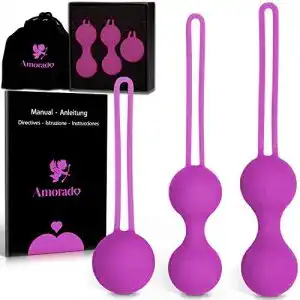 Vibro ei amorado premium beckenboden trainingskugeln 3er set