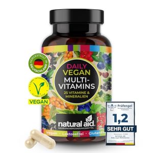 Vitamin-Kapseln natural aid Multivitamin Kapseln, 100% vegan