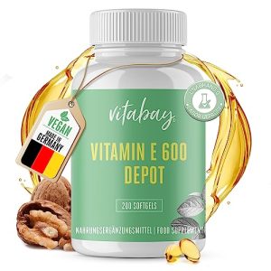 Vitamin-Kapseln vitabay Hochdosiertes Vitamin E 600 IE Depot