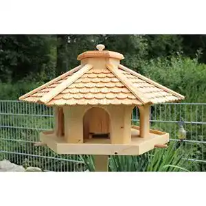 Vogelhaus gross garten deko fuchs xxl premium v52 laerchenholz