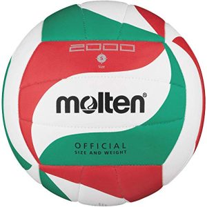 Volleyball Molten V5M2000 Top Training Gr. 5 Ball,Weiß/Grün/Rot,5 - volleyball molten v5m2000 top training gr 5 ballweiss gruen rot5