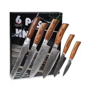 Wakoli damastmesser set wakoli edib pro premium 6er