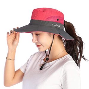 Wanderhut VICSPORT Sonnenhut Damen UV Schutz Hut Faltbar