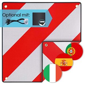 Warntafel Italien PLANGER ® und Spanien 2in1 (50 x 50 cm) - warntafel italien planger und spanien 2in1 50 x 50 cm
