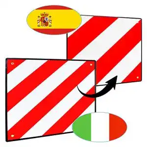 Warntafel italien vingo premium warntafel 2in1 50x50cm