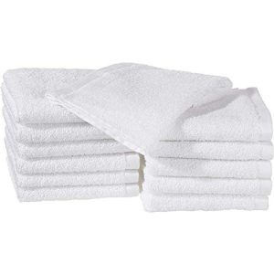 Waschlappen Amazon Basics aus Baumwolle, 30L x 30B cm, 12er