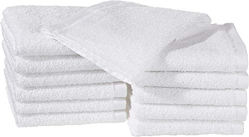 Waschlappen Amazon Basics aus Baumwolle, 30L x 30B cm, 12er
