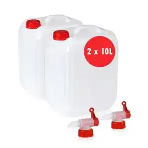 Wasserkanister camping hoefer chemie 2x10l wasserkanister set