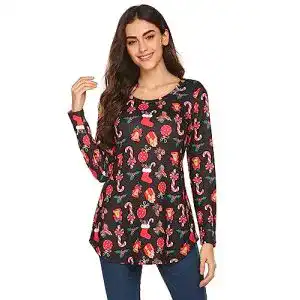 Weihnachtspullover damen parabler christmas langarmshirt