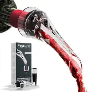 Weinbeluefter vinenco dekantierausgiesser mit beluefter