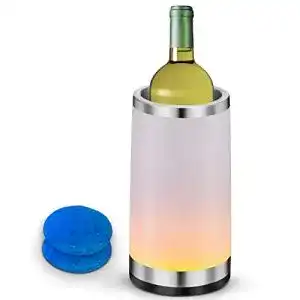 Weinkuehler elrigs mit ambient rgb touchlampe flaschenkuehler