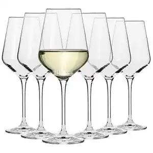 Weissweinglaeser krosno grosse weiss weinglaeser set von 6 390 ml
