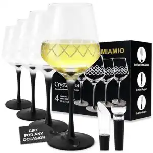 Weissweinglaeser miamio 380 ml 4er set grosse premium kristall