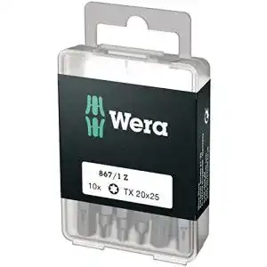 Wera bits wera bit sortiment 867 1 tx 25 diy tx 25 x 25 mm