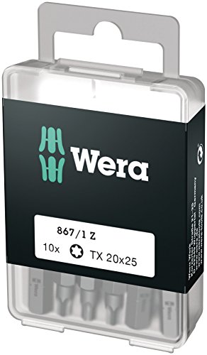 Wera-Bits Wera Bit-Sortiment, 867/1 TX 25 DIY, TX 25 x 25 mm - wera bits wera bit sortiment 867 1 tx 25 diy tx 25 x 25 mm