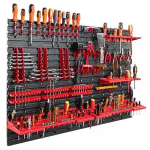 Werkzeugwand botle 115x78 cm set 58 werkzeughaltern