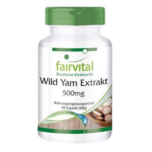 Yamswurzel-Kapseln fairvital | Wild Yam Extrakt Kapseln 500mg