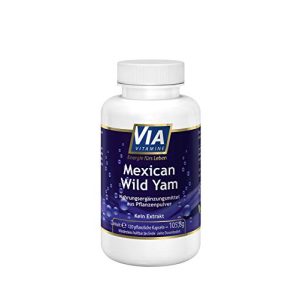 Yamswurzel-Kapseln Via Vitamine Mexican Wild Yam 750 mg pro Kapsel