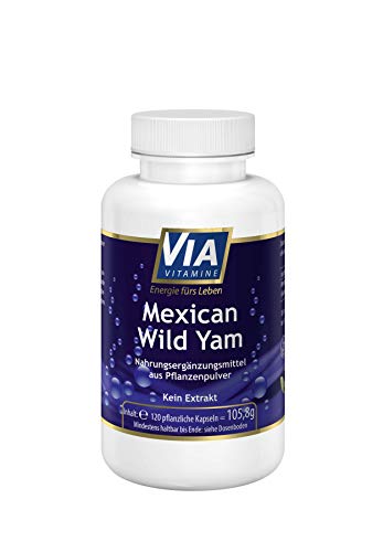 Yamswurzel-Kapseln Via Vitamine Mexican Wild Yam 750 mg pro Kapsel