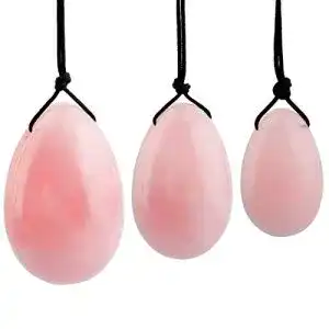 Yoni ei kyeygwo rosenquarz reiki heilung kristall yoni eier set