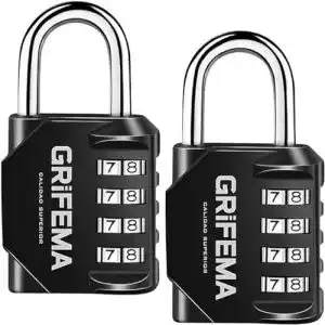 Zahlenschloss grifema 2 pack 4 stellig vorhaengeschloss