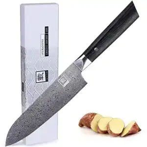 Zayiko damastmesser zayiko black edition damastmesser santoku