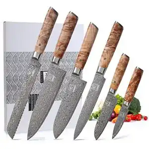 Zayiko damastmesser zayiko kinone 6er damastmesser set