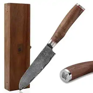 Zayiko damastmesser zayiko kurumi kleines santokumesser