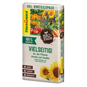 Zimmerpflanzenerde floragard bio erde vielseitig 1x50 liter