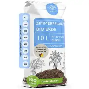 Zimmerpflanzenerde jaskers bio blumenerde zimmerpflanzen erde 10 l