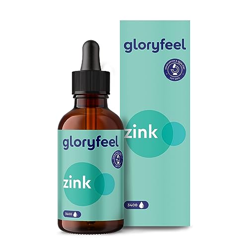 Zink gloryfeel Tropfen 100ml (3400 Tropfen) Premium: -Sulfat