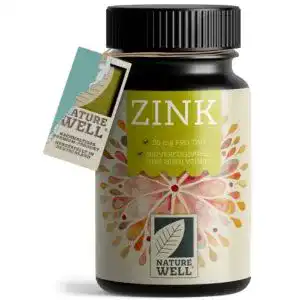 Zink naturewell 25mg 365 tabletten vegan mit bisglycinat