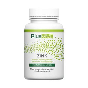 Zink Plusvive 365 Tabletten Jahresvorrat, hochdosiert: 25 mg - zink plusvive 365 tabletten jahresvorrat hochdosiert 25 mg