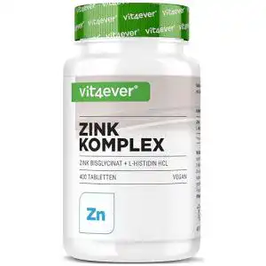 Zink vit4ever 25 mg 400 tabletten premium bisglycinat