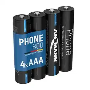 Aaa akku ansmann telefon akku micro aaa lr03 800mah 12v nimh 1